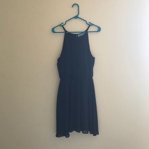 Royal blue mini dress